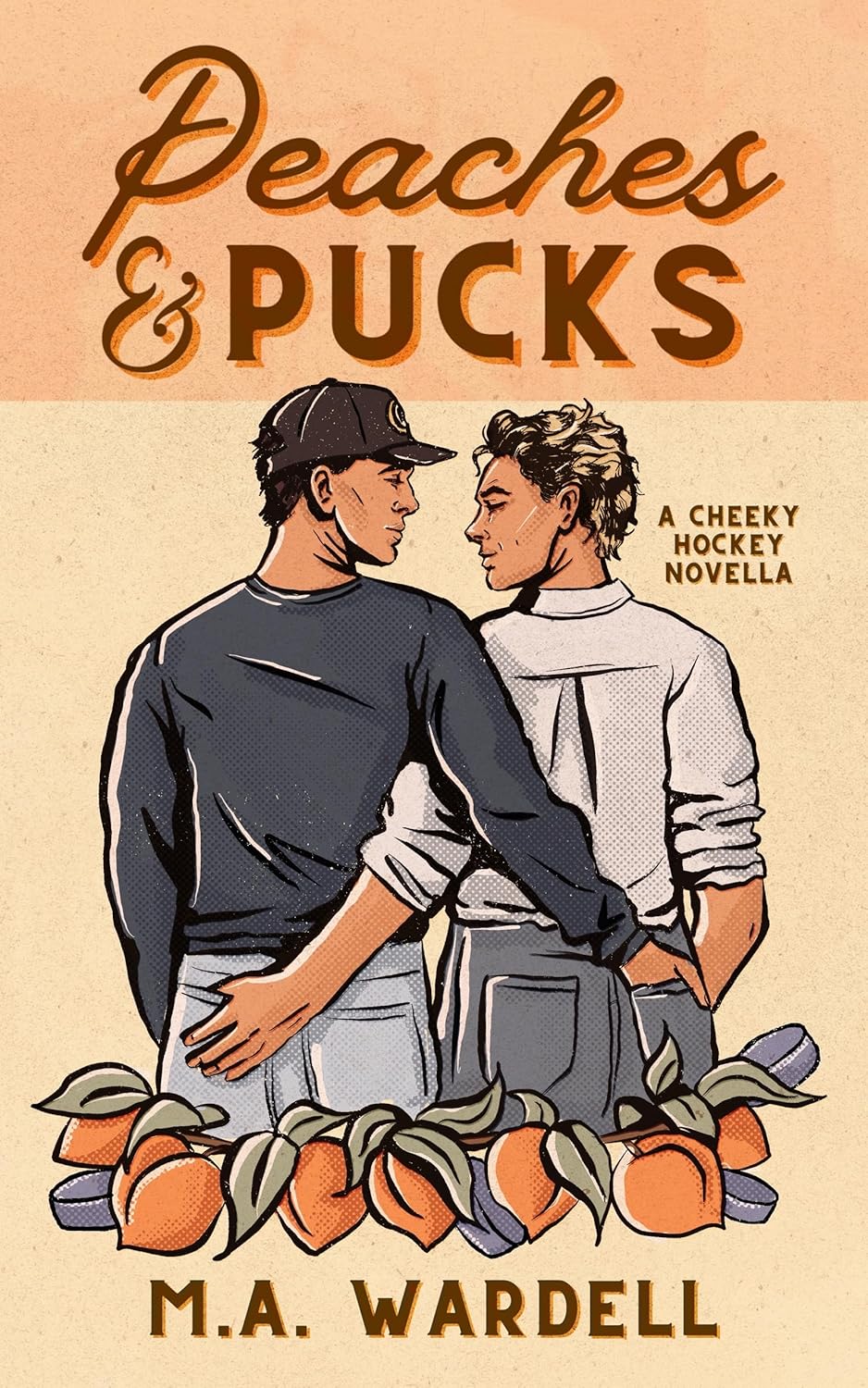 Peaches and Pucks: A Cheeky MM Hockey Novella