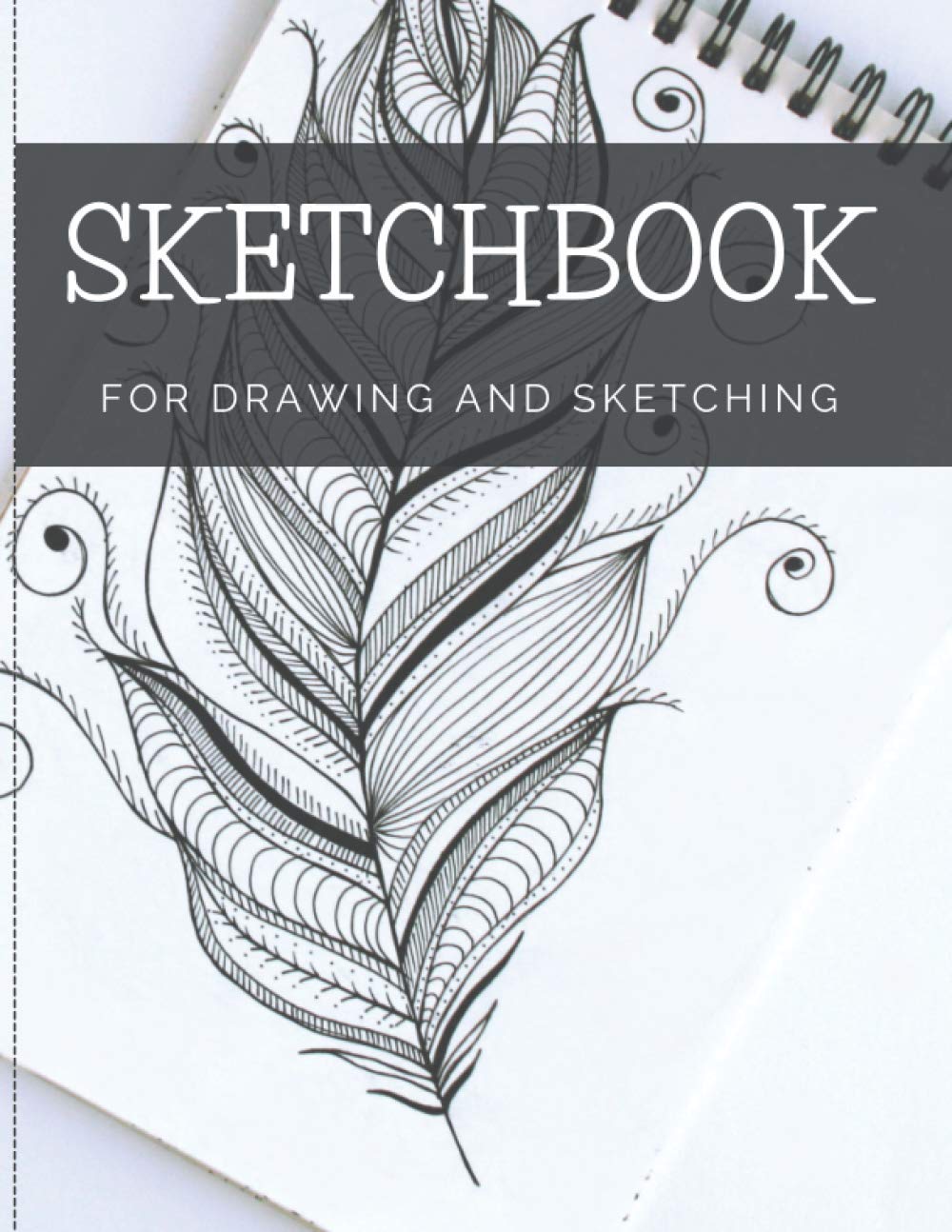 Sketchbook For Drawing And Sketching: 100 Blank Pages, Artist Sketch Pad, Durable Acid Free Drawing Paper, Ideal for Kids & Adults, White, 8′ x 11.5′